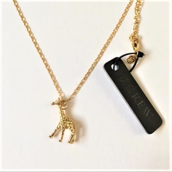 J. Crew Jewelry - Jcrew adorable giraffe gold pleated long necklace